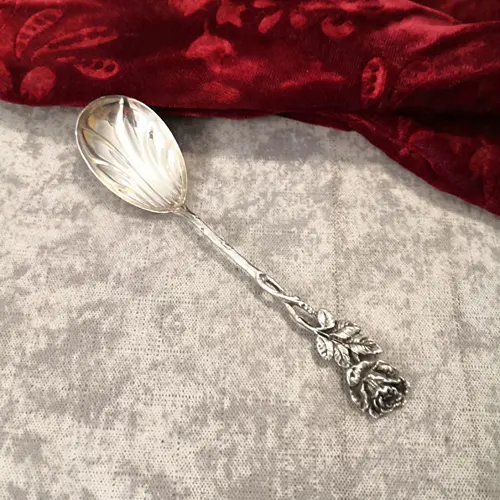 Hildesheimer Rose Zuckerlöffel 835 Silber Christoph Bach