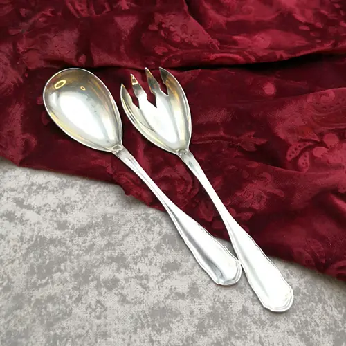 WMF sächs. Hofmuster Salatbesteck 90 versilbert WMF sächs. Hofmuster Salatbesteck 90 versilbert