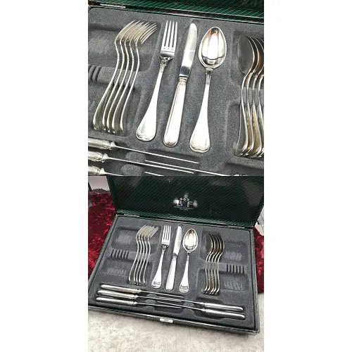 BSF Prince of Wales Tafelbesteck 6 Personen 90 versilbert BSF Prince of Wales Tafelbesteck 6 Personen 90 versilbert