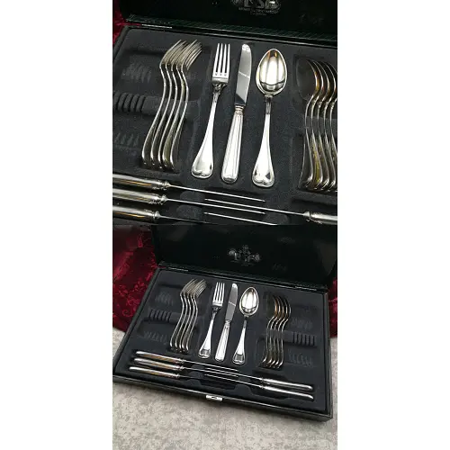 BSF Prince of Wales Tafelbesteck 6 Personen 90 versilbert BSF Prince of Wales Tafelbesteck 6 Personen 90 versilbert