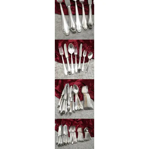 Barockes Silberbesteck 12 Personen groß & klein Kurt Bauder 90