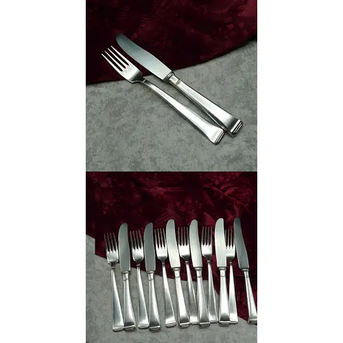 OKA 131 Art Deco Dessertbesteck 6 Personen 90 versilbert OKA 131 Art Deco Dessertbesteck 6 Personen 90 versilbert