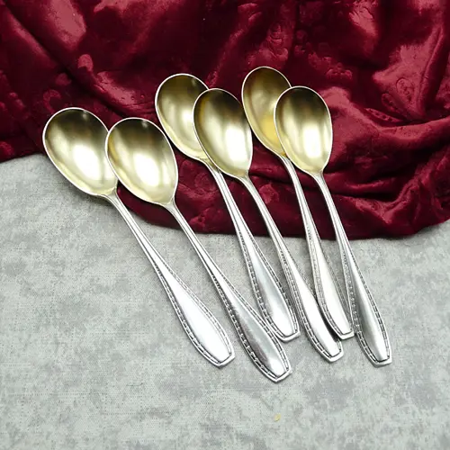 Wellner 284 6 Eislöffel 14cm 90 versilbert Wellner 284 6 Eislöffel 14cm 90 versilbert