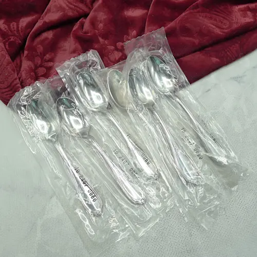 WMF Englische Rose 6 Kaffeelöffel 13,2cm 90 versilbert