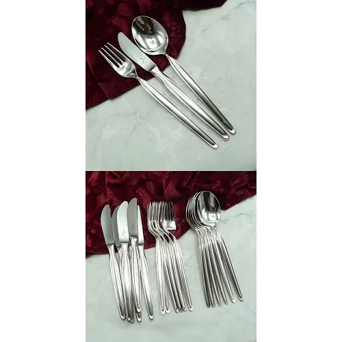WMF Zürich Tafelbesteck 6 Personen 90 versilbert WMF Zürich Tafelbesteck 6 Personen 90 versilbert
