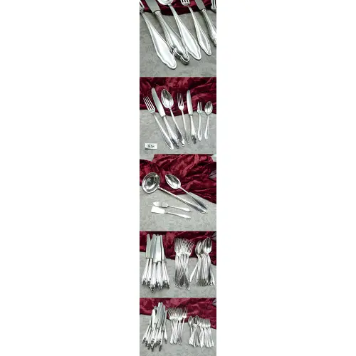 antikes Chippendale Besteck 12 Personen Tafel & Dessert 90 versi antikes Chippendale Besteck 12 Personen Tafel & Dessert 90 versi