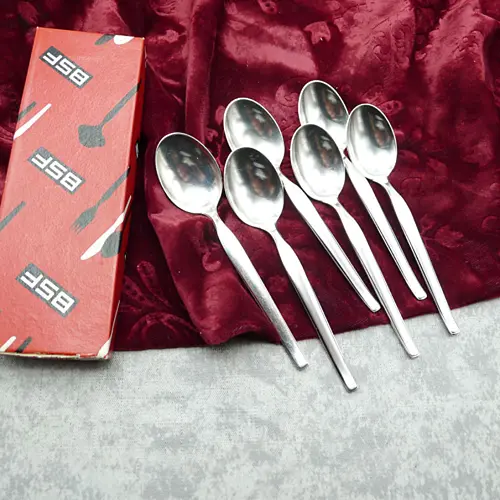 BSF 106 Bettina 6 Teelöffel 11,9cm 90 versilbert