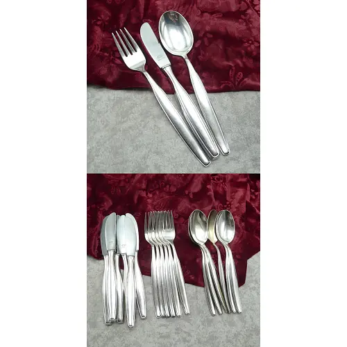 Robbe & Berking Mercedes Tafelbesteck 6 Personen 90 versilbert Robbe & Berking Mercedes Tafelbesteck 6 Personen 90 versilbert