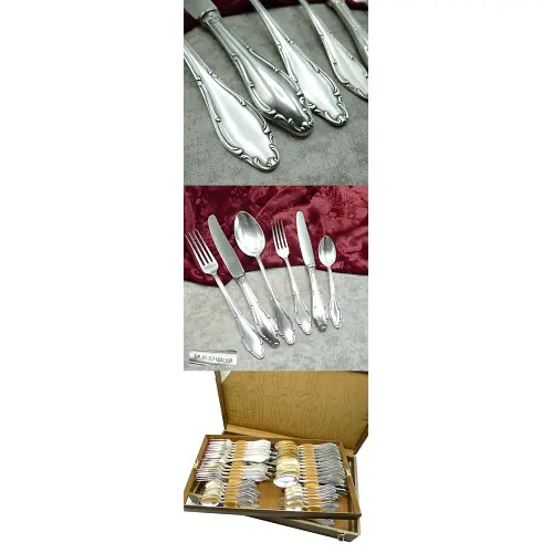 Wellner / ABS 398 Mozart Silberbesteck 12 Personen 72tlg 90 versilber