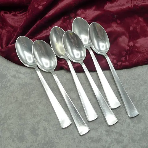 WMF 3400 Meistersinger 6 Dessertlöffel 18,6cm 90 versilbert