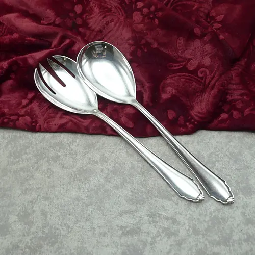 BSF 96 Salatbesteck groß 22cm 90 versilbert BSF 96 Salatbesteck groß 22cm 90 versilbert