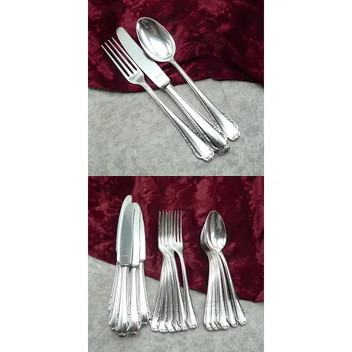 BSF 95 Tafelbesteck 6 Personen 90 versilbert BSF 95 Tafelbesteck 6 Personen 90 versilbert