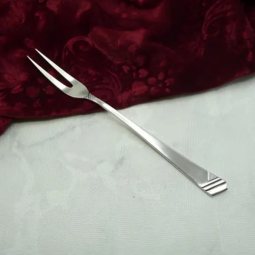 OKA 129 Art Deco Fleischgabel 90 versilbert OKA 129 Art Deco Fleischgabel 90 versilbert