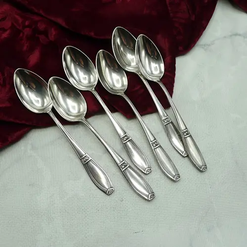Wellner 102 6 Teelöffel versilbert Wellner 102 6 Teelöffel versilbert
