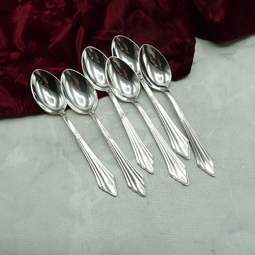 WMF 900 Fächer 6 Kaffeelöffel 90 versilbert WMF 900 Fächer 6 Kaffeelöffel 90 versilbert