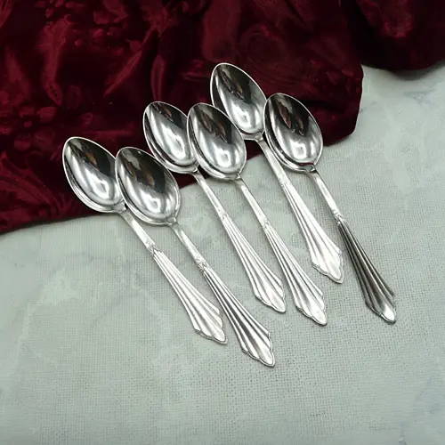 WMF 900 Fächer 6 Kaffeelöffel 90 versilbert WMF 900 Fächer 6 Kaffeelöffel 90 versilbert