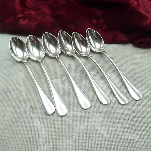 Wellner div 6 Mokkalöffel 10cm 90 versilbert