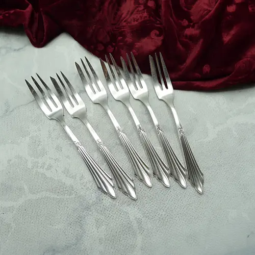 WMF 900 Fächer 6 Kuchengabeln 14,6cm 90 versilbert WMF 900 Fächer 6 Kuchengabeln 14,6cm 90 versilbert