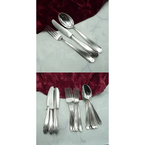 WMF 3300 Menübesteck 6 Personen 90 versilbert