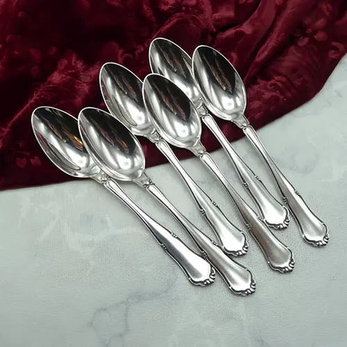 Bruckmann 640 6 Dessertlöffel 18,5cm 90 versilbert