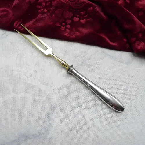 WMF 82/300 Jugendstil Fleischgabel Heftgriff versilbert