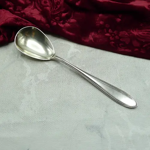 WMF 500 Perlrand Kompottlöffel 90 versilbert WMF 500 Perlrand Kompottlöffel 90 versilbert