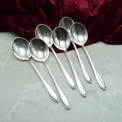 BSF 91 6 Tassenlöffel 15,2cm 90 versilbert BSF 91 6 Tassenlöffel 15,2cm 90 versilbert