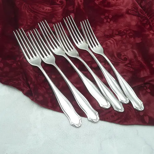 WMF 1700 6 Tafelgabeln 20,5cm 90 versilbert WMF 1700 6 Tafelgabeln 20,5cm 90 versilbert