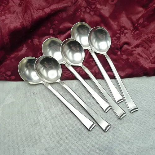 WMF 2500 Art Deco 6 Tassenlöffel 16,7cm 90 versilbert WMF 2500 Art Deco 6 Tassenlöffel 16,7cm 90 versilbert