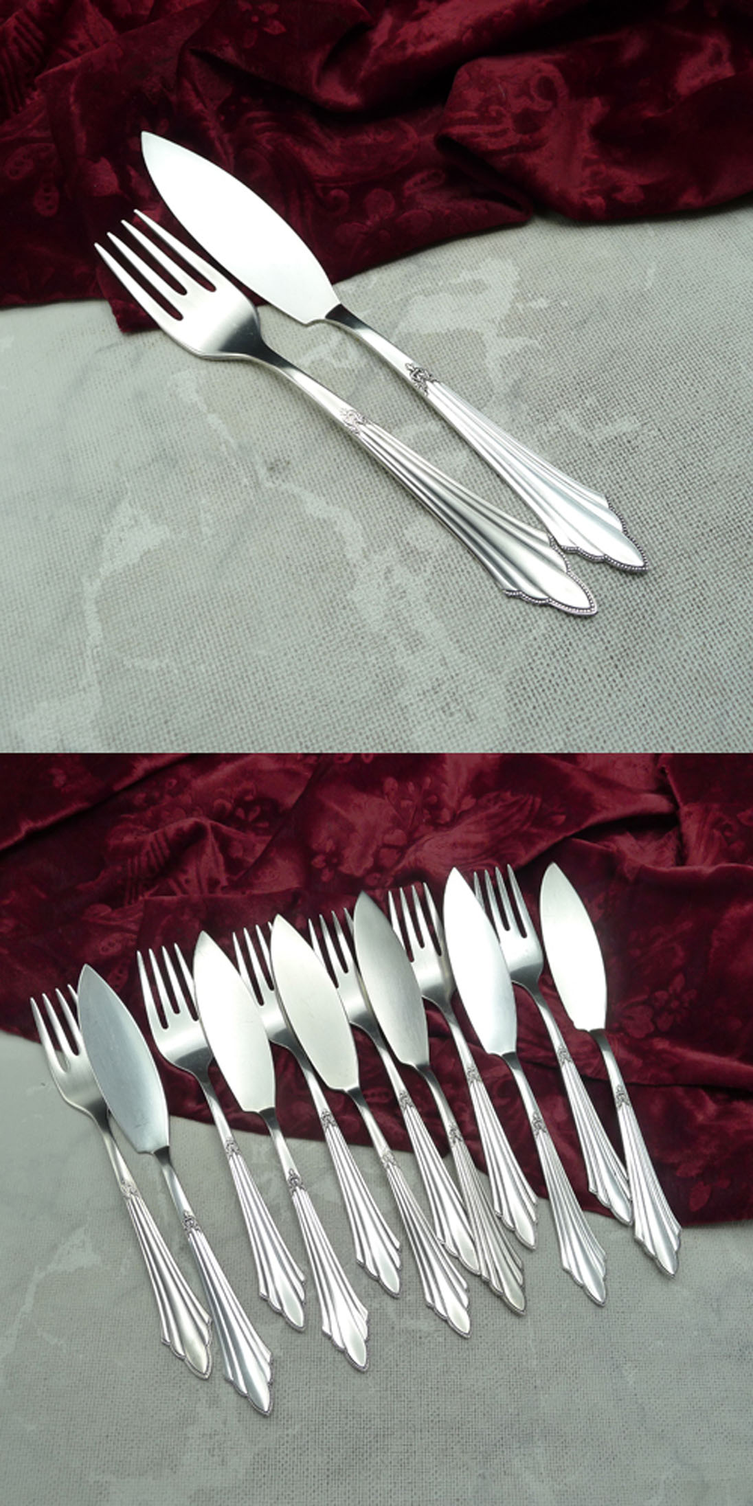 WMF 900 Fächermuster  90  versilbert Menü-Gabel Gabel 18,5 cm 