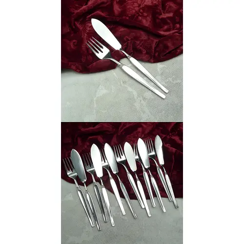 Robbe & Berking Royal Fischbesteck 6 Personen 90 versilbert Robbe & Berking Royal Fischbesteck 6 Personen 90 versilbert