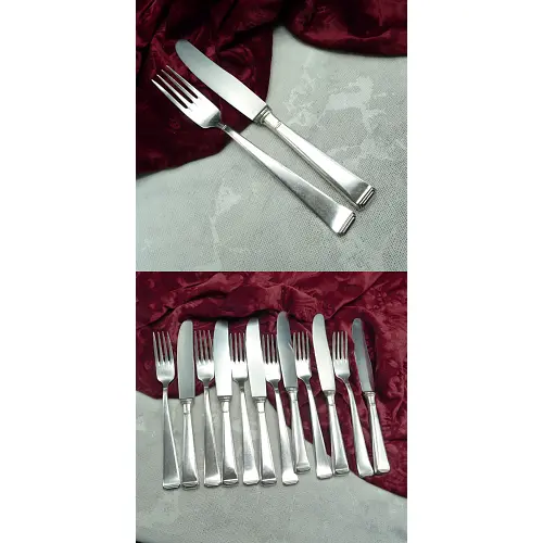 OKA 131 Art Deco Dessertbesteck 6 Personen 90 versilbert OKA 131 Art Deco Dessertbesteck 6 Personen 90 versilbert