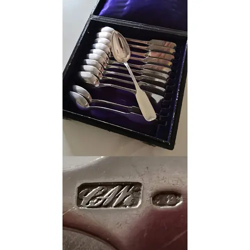 12 Kaffeelöffel 14,2cm 13 Loth CAK