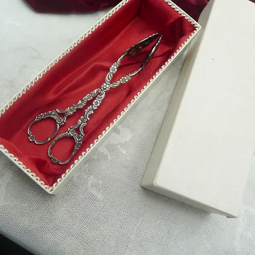 Hildesheimer Rose Gebäckzange 800 Silber