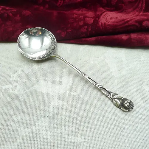 Hildesheimer Rose Sahnelöffel 800 Silber