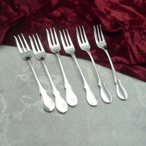 WMF Würzburger Facette 6 Kuchengabeln 90 versilbert WMF Würzburger Facette 6 Kuchengabeln 90 versilbert