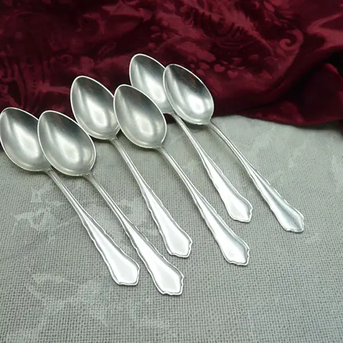 WMF 2100 Chippendale 6 Kaffeelöffel 90 versilbert WMF 2100 Chippendale 6 Kaffeelöffel 90 versilbert