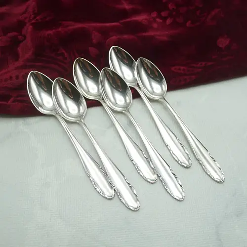 WMF 2200 6 Mokkalöffel 10,7cm 90 versilbert