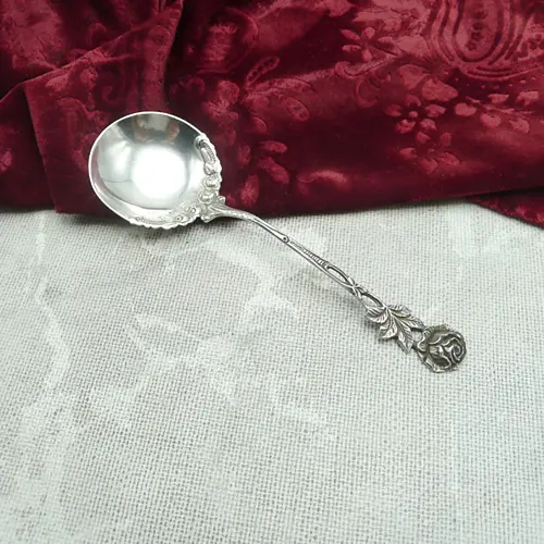 Hildesheimer Rose Sahnelöffel 800 Silber