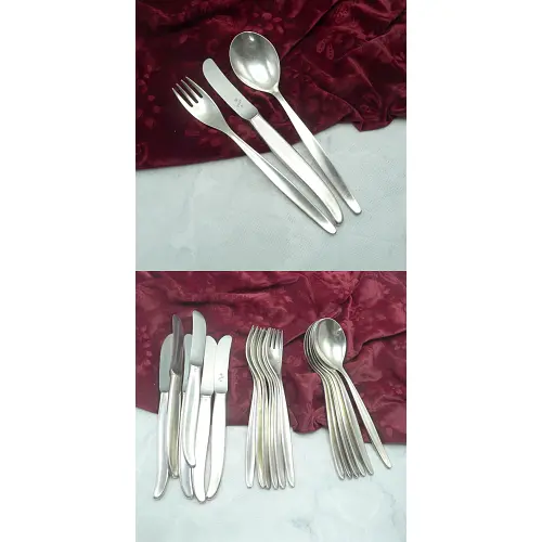 WMF Stockholm Tafelbesteck 6 Personen 90 versilbert WMF Stockholm Tafelbesteck 6 Personen 90 versilbert