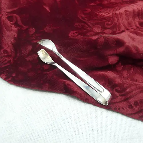 BSF 111 Dänisch Perl Zuckerzange 90 versilbert BSF 111 Dänisch Perl Zuckerzange 90 versilbert