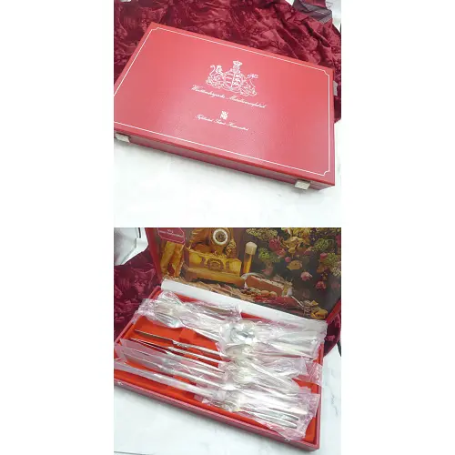 WMF Rom Tafelbesteck 6 Personen 30tlg 90 versilbert im Kasten WMF Rom Tafelbesteck 6 Personen 30tlg 90 versilbert im Kasten