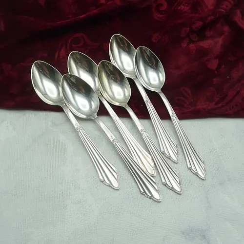 WMF 900 Fächer 6 Kaffeelöffel 90 versilbert WMF 900 Fächer 6 Kaffeelöffel 90 versilbert