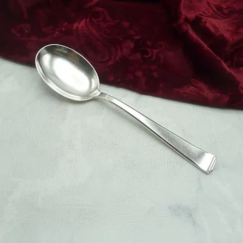 OKA 131 Art Deco Kompottlöffel 90 versilbert