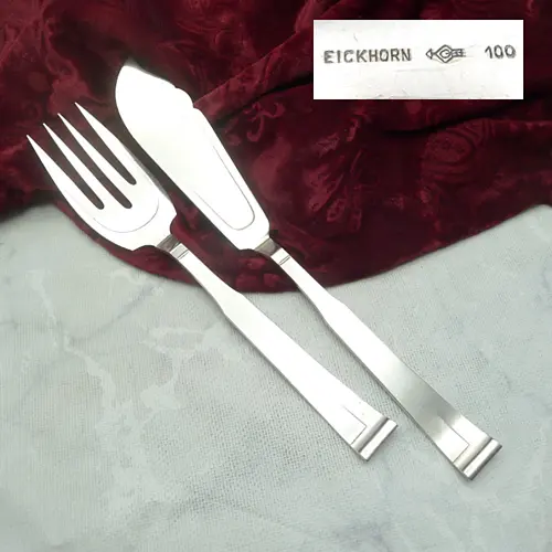 Eickhorn Art Deco Fischvorlegebesteck 90 versilbert