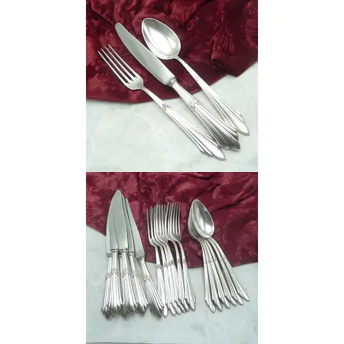 WMF 900 Fächer Tafelbesteck 6 Personen 90 versilbert WMF 900 Fächer Tafelbesteck 6 Personen 90 versilbert