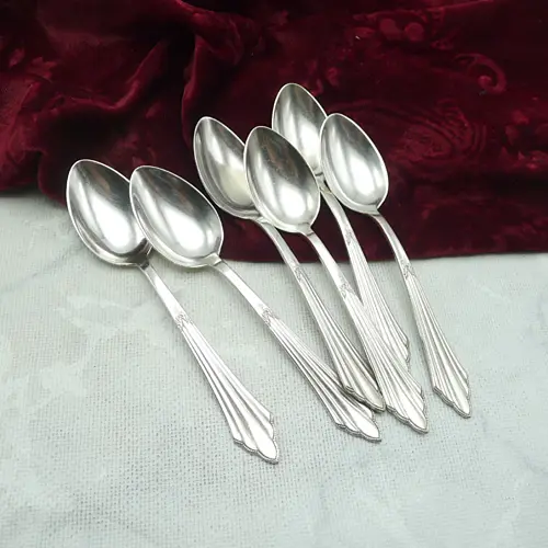WMF 900 Fächer 6 Kaffeelöffel 90 versilbert WMF 900 Fächer 6 Kaffeelöffel 90 versilbert
