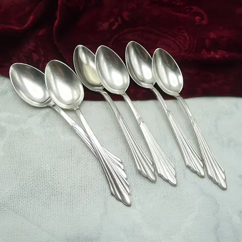 WMF 900 Fächer 6 Kaffeelöffel 90 versilbert WMF 900 Fächer 6 Kaffeelöffel 90 versilbert
