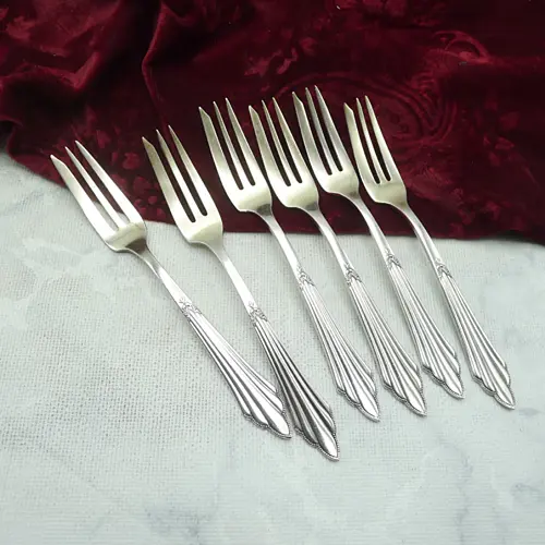 WMF 900 Fächer 6 Kuchengabeln 14,6cm 90 versilbert