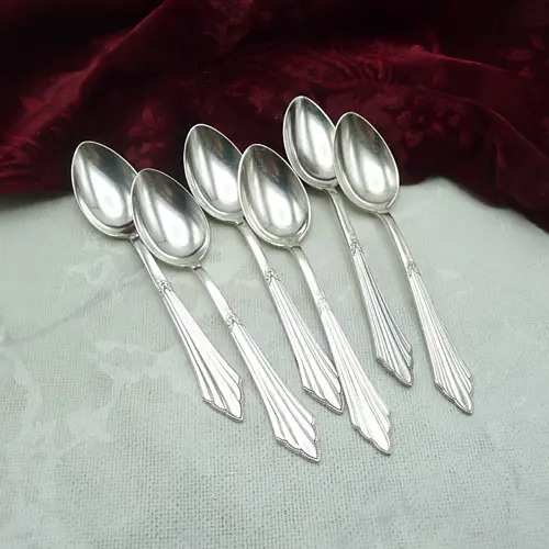 WMF 900 Fächer 6 Kaffeelöffel 90 versilbert WMF 900 Fächer 6 Kaffeelöffel 90 versilbert